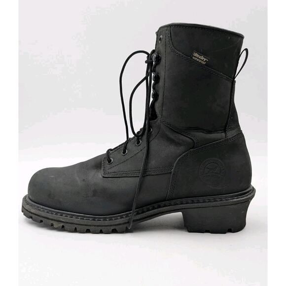 Red Wing Irish Setter Steel Toe Work Boots Mens 12 D 8” Black EH Waterproof main image 6